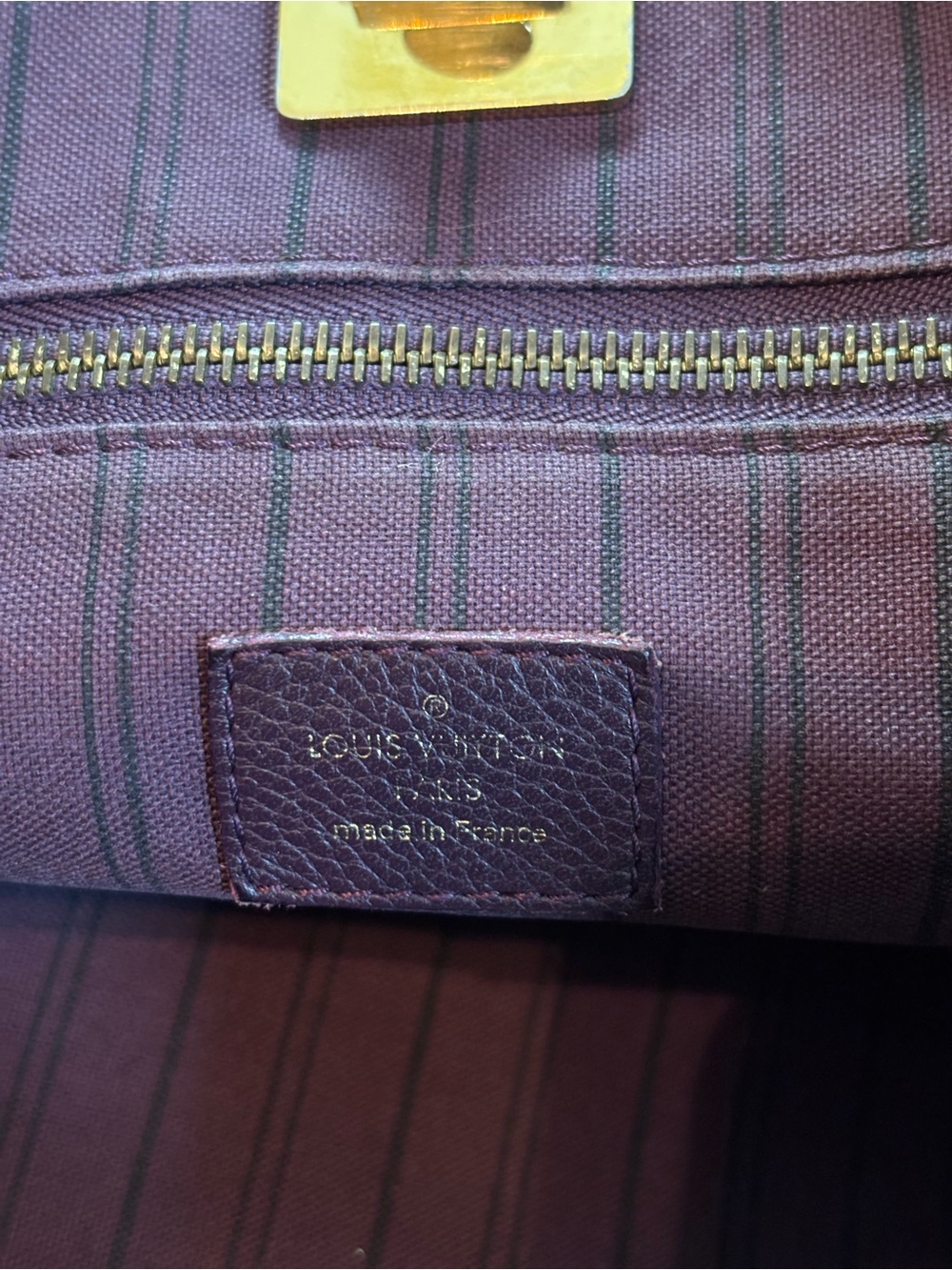 Authentic Louis Vuitton Citadine Empriente Leather Bag W/Dust Bag- Aube Purple - Picture 14 of 16